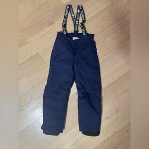 Navy Snow Pants with Adjustable Straps